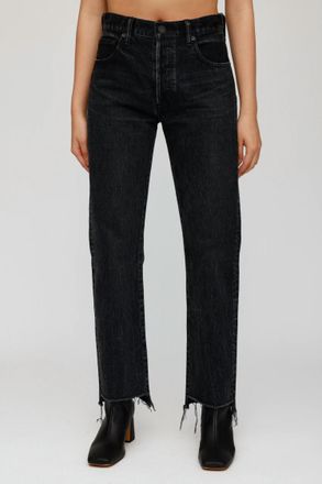 Moussy Northville Straight Jean In Black