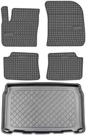 OEM Ds 3 Crossback Suv Desde Abril De 2019 Set - Alfombrillas De Goma Para Coche + Alfombrilla Para Maletero
