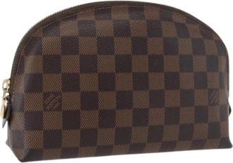 Louis Vuitton Pre-owned Bags, female, Brown, Size: ONE SIZE Pre-owned Damier Ebene Pouch