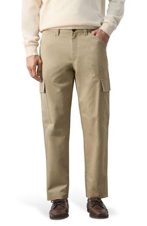 Mango Regular Fit Cotton Cargo Pants in Beige at Nordstrom, Size 34