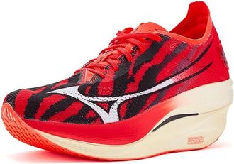 Mizuno Rebellion Pro 3 Running Shoes Ignition Red/White : Mens 10.5 - Womens 12 Medium, Synthetic