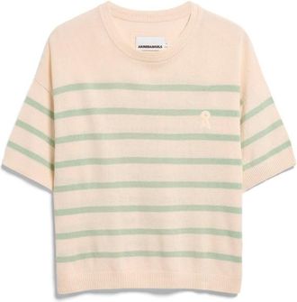 Armedangels Stripe Linen Blend Sweater Pullover f&uuml;r Damen | beige