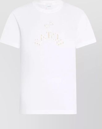 Patou short sleeve crew neck lightweight top