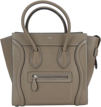 Celine Grayish Leather Tote Bag (Pre-Owned)