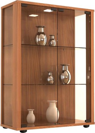 ebuy24 Ebuy24 - Vitrina De Vidrio Vcm De Pie Vitrina De Vidrio Con Vidrio De Seguridad Esg Dimensiones Aprox. Al. 80 X An. 60 X P. 25 Cm Soporte Vitrina Vidr