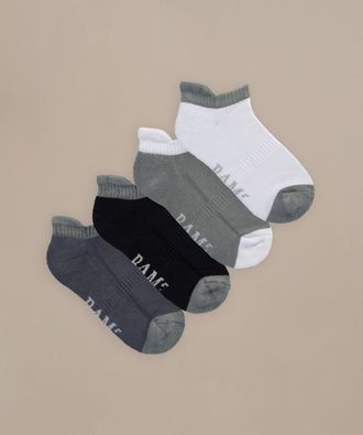 BAM Bamboo Trainer Socks 4 Pack - UK Size 4-7