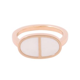 Herm&egrave;s Pink Gold (18K) Ceramic Band Ring (Pre-Owned)