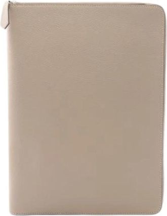 Fendi Pre-owned Clutch bag - unisex - Vintage Accessoires - Beige - ONE Size - Leer - Vintage