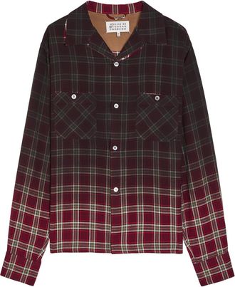 Maison Margiela Checked Woven Shirt - Red - 48 (UK20/ Xxxl)