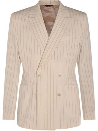 Dolce & Gabbana striped blazer - Neutrals