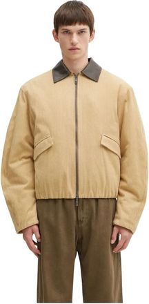 Ader Error Jassen, Heren, Beige, XL, Katoen, Jacket 0113
