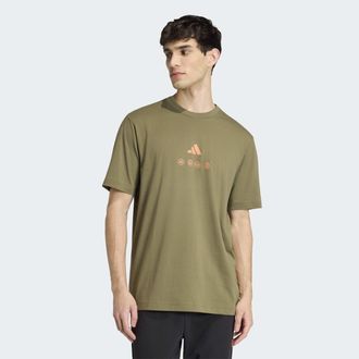 adidas T-Shirt ADIDAS SPORTSWEAR CLIMACOOL CITY TECH ILLUSTRATION GRAFIK, Herren, Gr. XL, olive strata, Obermaterial: 65% Polyester, 35% Baumwolle, normal, R