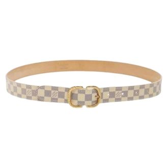 Louis Vuitton Pre-owned Belts, female, White, Size: ONE SIZE Pre-owned Canvas Belt