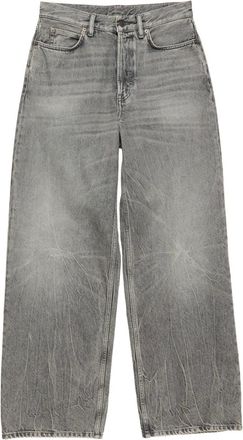 Acne Studios Pantaloni denim con applicazione 1981 - Grigio