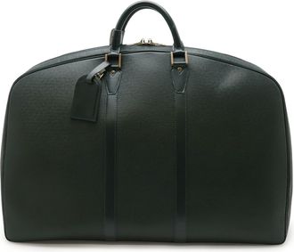 Louis Vuitton Episea Green Taiga Leather Boston Bag (Pre-Owned)