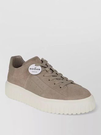Hogan h stripes suede sneakers extralight sole