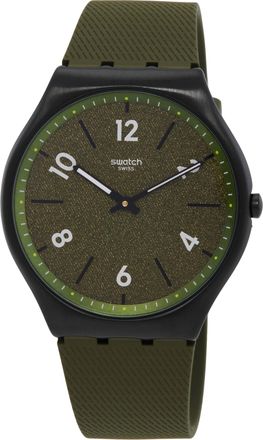 Swatch Hint Of Pine Quartz Green Dial Unisex Watch SS07B115