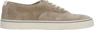Brunello Cucinelli Schoenen, Heren, Beige, 45 EU, Leer, Suede Sneakers