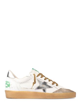 Golden Goose Vintage Low-Top Sneakers with Metallic Accents