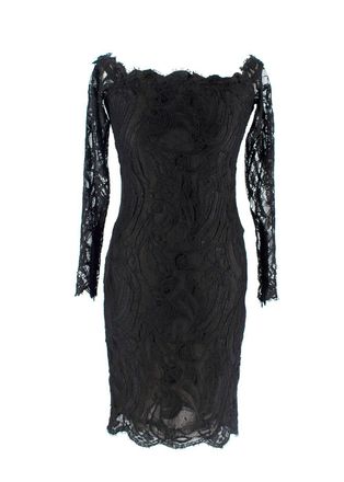 Emilio Pucci Black Lace Mini Dress Size XXS