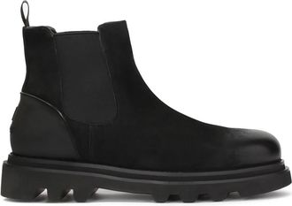 Kazar Verwarmde track zool pantoffels - Heren - Chelseaboots - Zwart - 44 EU - Leer - Schoenen