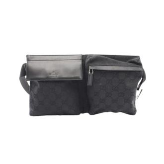 Gucci Pre-owned Canvas Fanny Pack - unisex - Gucci Vintage - Vintage Belt Bags - Black - ONE SIZE - Pre-owned