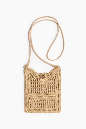 H&M Straw Phone Bag in Beige at Nordstrom