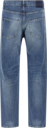 Maison Margiela Mens Blue Cotton Straight-Leg Jeans Clothing