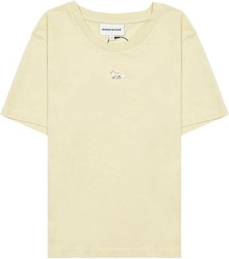 Maison Kitsuné Mujer, Camisetas, Amarillo, Talla: XS
