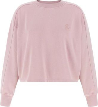 Isabel Marant Hoodies & sweatvesten, Dames, Roze, S, Katoen, Sunny Sweatshirt