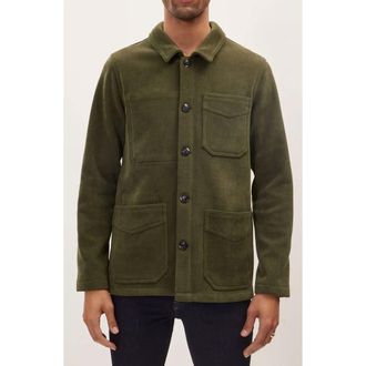 Ron Tomson Relaxed Corduroy Utility Jacket in Light Green at Nordstrom Rack, Size Large