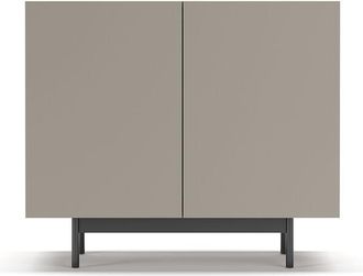 HERDASA Aparador Bajo En Melamina, Colecci&oacute;n Printed (601-1), Con 2 Puertas, En Nogal-arena