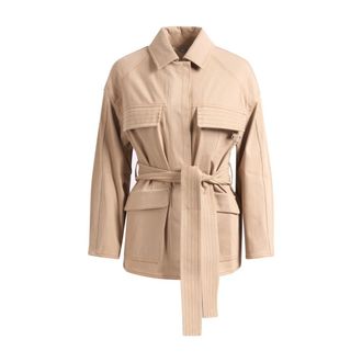 Max Mara Light Jackets, female, Beige, Size: M Jackets