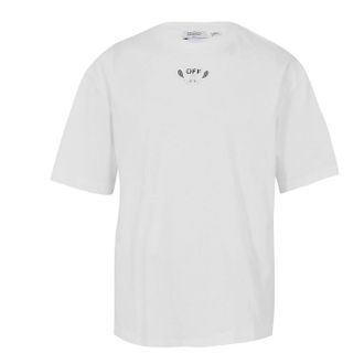 Off-white Off White Heren Bandana Print Katoenen T-Shirt (Wit, Zwart)