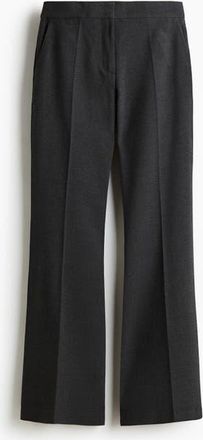 H&M Flared Tailored Trousers in Charcoal Gray at Nordstrom, Size 16