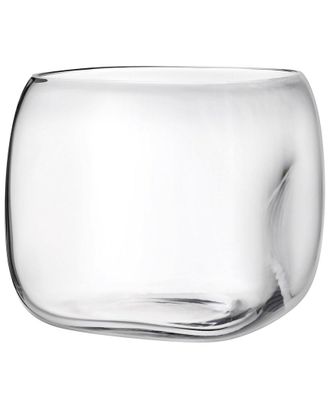 Nude Glass Mono Box Large Clear Vase