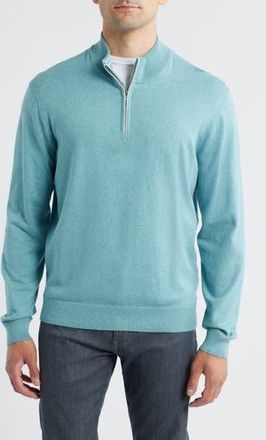Johnnie-O Desmond Half Zip Sweater in Mahalo at Nordstrom Rack, Size Xx-Large
