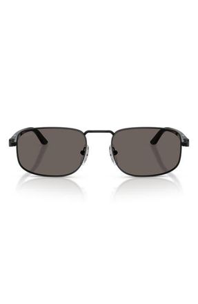 Persol 56mm Pillow Sunglasses in Dark Grey at Nordstrom