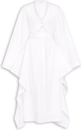 Alaia Poplin Trench Dress - Dames - Maxi kleedjes - Wit - S - Katoen - Kleedjes