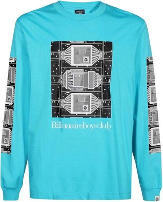 Billionaire Boys Club Lange mouw T-shirt - Heren - Longsleeves - Blauw - S - Katoen - Tops