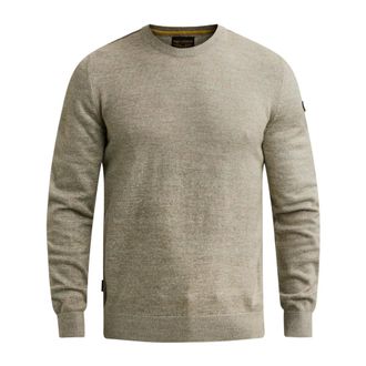 PME Legend Ronde hals gebreid - Heren - Truien - Beige - Maat: 2XL