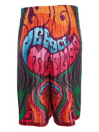 Versace Shorts con stampa - Arancione