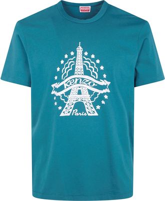 Kenzo T-Shirt Slim Eiffel Tower Design