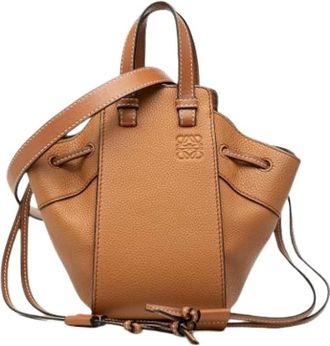 Loewe Pre-owned Bucket Bags, female, Brown, Size: ONE SIZE Pre-owned The Hammock Drawstring Satchel