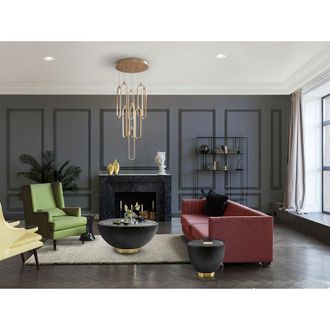 Schuller L&aacute;mpara De Techo Colette 9l Oro Rosa