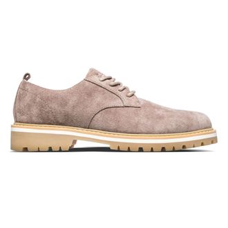 Clae Mens Adults Low Top Trainers in Cashmere Suede - Beige - Size UK 10.5