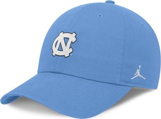 Nike Jordan Mens North Carolina Classic Club Jordan Brand College Adjustable Hat in Blue | JC014EYNCN-HAP