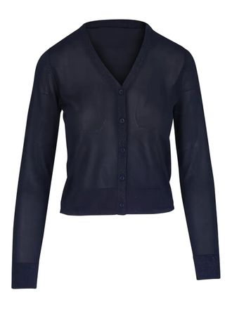 Kinross Cashmere V -neck cardigan - Blue