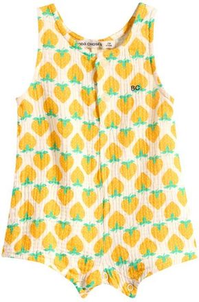 Bobo Choses Strawberry Print Playsuit in White at Nordstrom, Size 12M