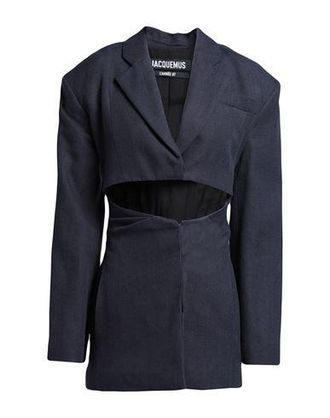 Blazer Femme Ample - Veste De Costume Simple Boutonnage, Manches Longues, Col à Revers, Bureau